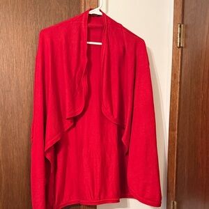 Vibrant Red Women's Poncho